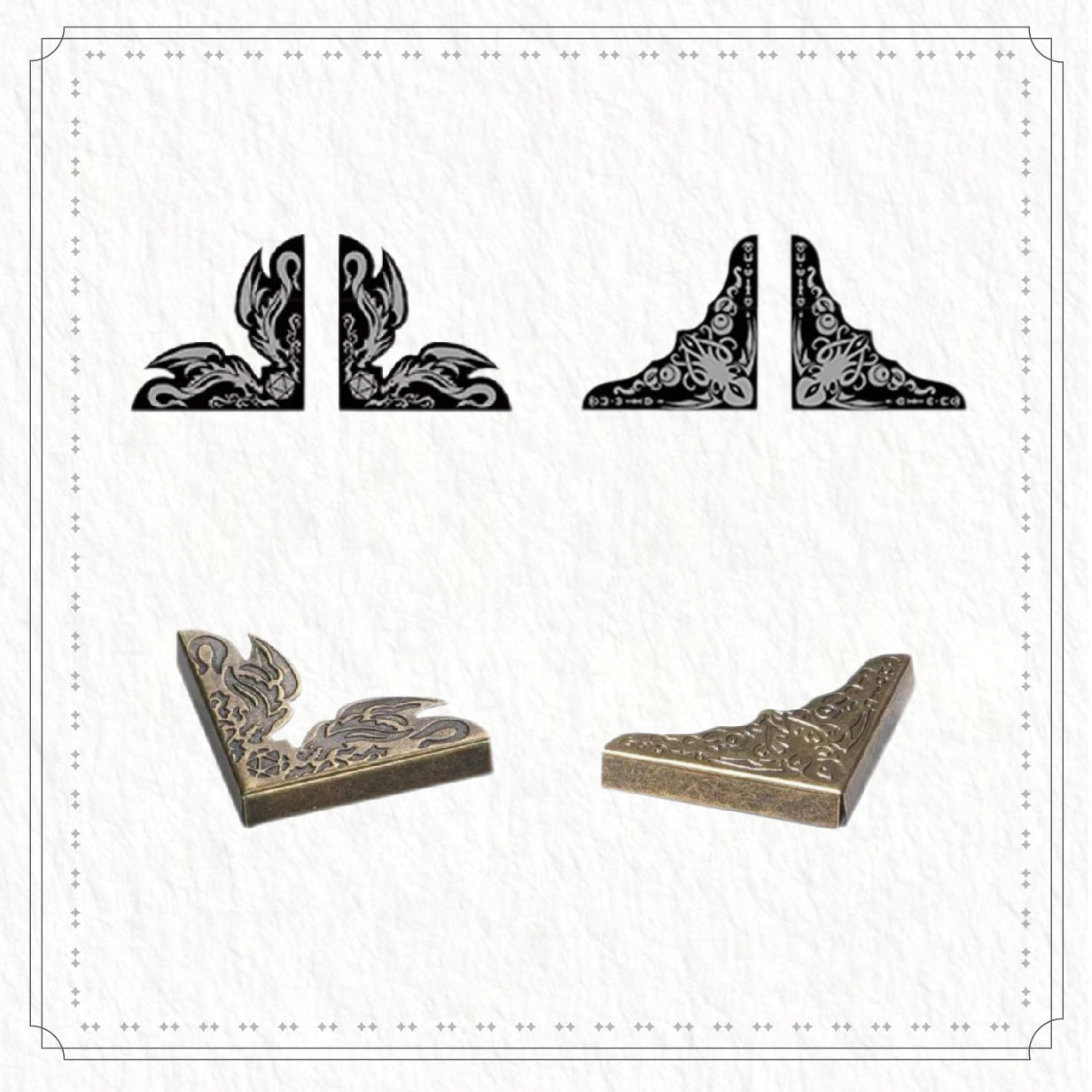 Metal Corner Guards for Game Master Screen